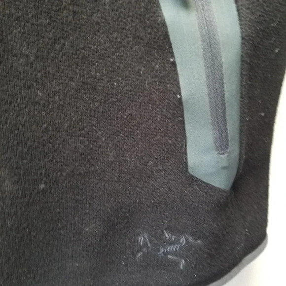 ARC'TERYX black grey fleece vest M - Picture 10 of 11